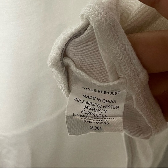 Heyson Flatter‎ Me V Neck Bodysuit in White Size XXL - Picture 8 of 8